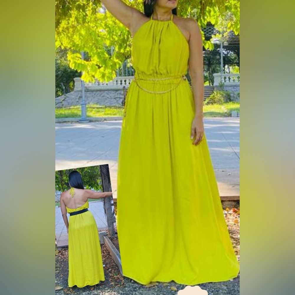 Shine Solid Maxi Dress